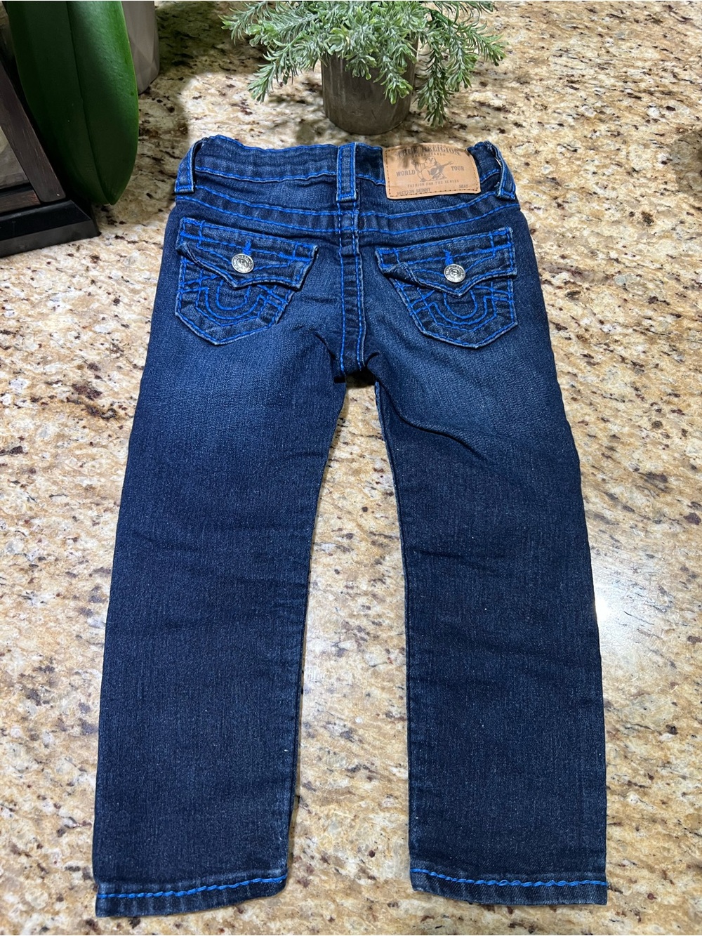 True Religion Big Skinny T Dark Blue Kids' Jeans 3T